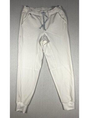 FIGS Technical Collection Zamora Jogger Scrub Pants Unisex Sz M White Athleisure